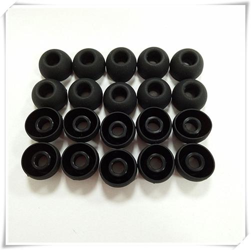厂家生产黑色碗型硅胶耳塞套 环保通用耳帽 手机耳机通用配件